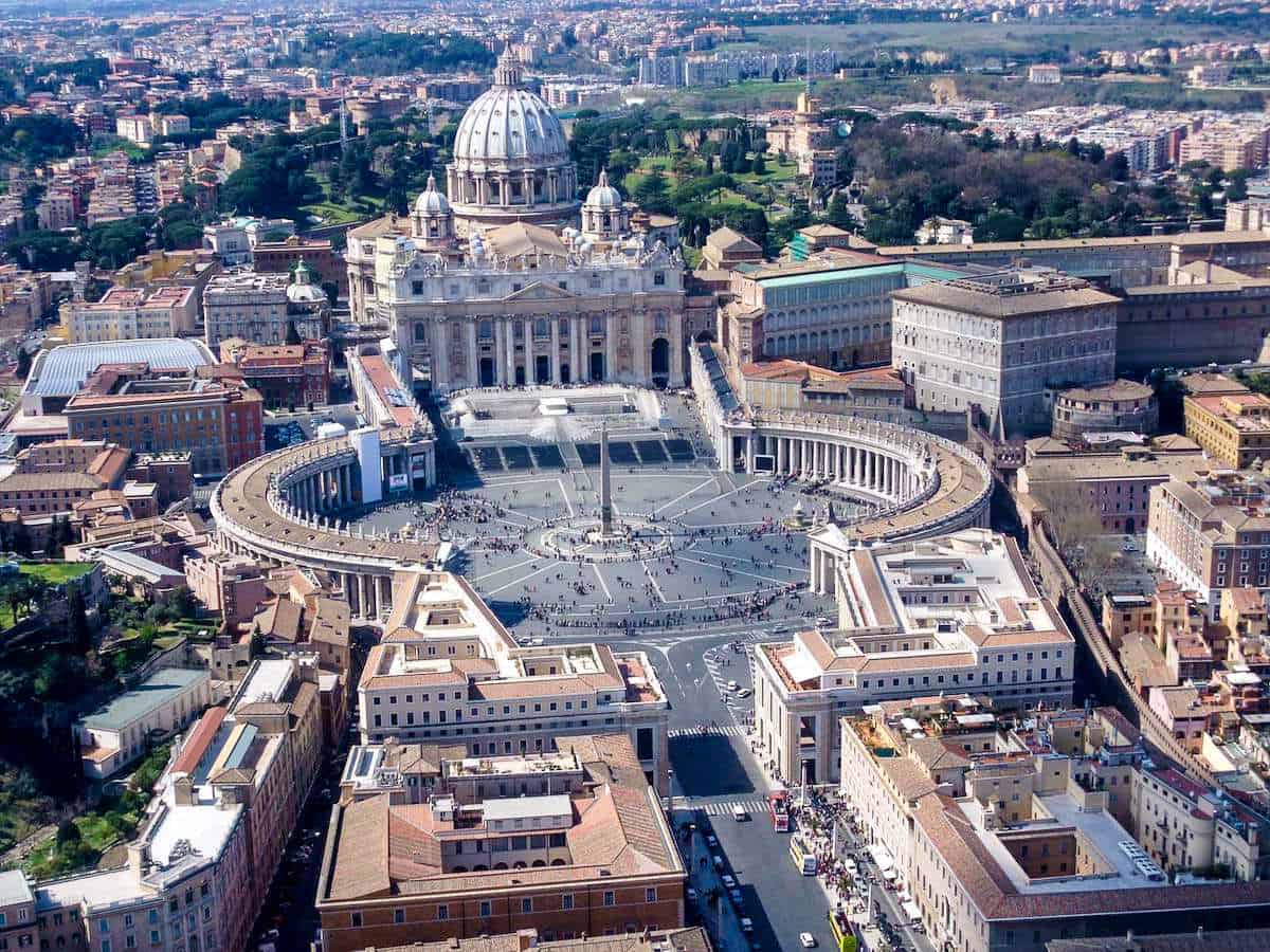 Vatican, Rome Italy aerial view